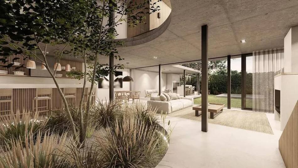 La casa que Juana iba a compartir con su pareja. Foto: Instagram/arquitecturagoldenhorn