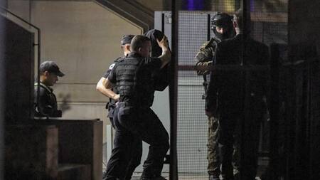 Gabriel Carrizo en Comodoro Py por atentado a Cristina Kirchner. Foto: Télam