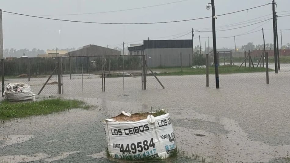 Temporal en la provincia de Buenos Aires. Foto: NA.