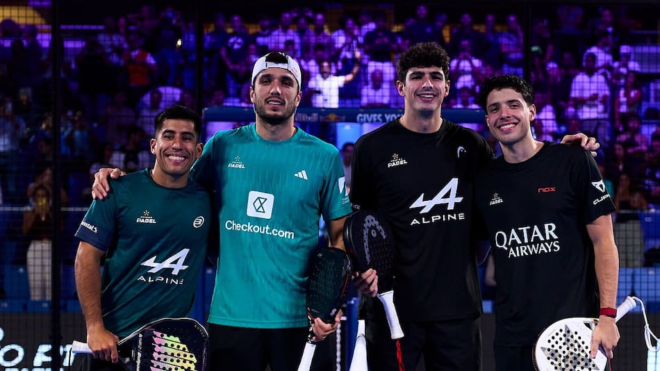 Federico Chingotto, Alejandro Galán, Arturo Coello y Agustín Tapia.