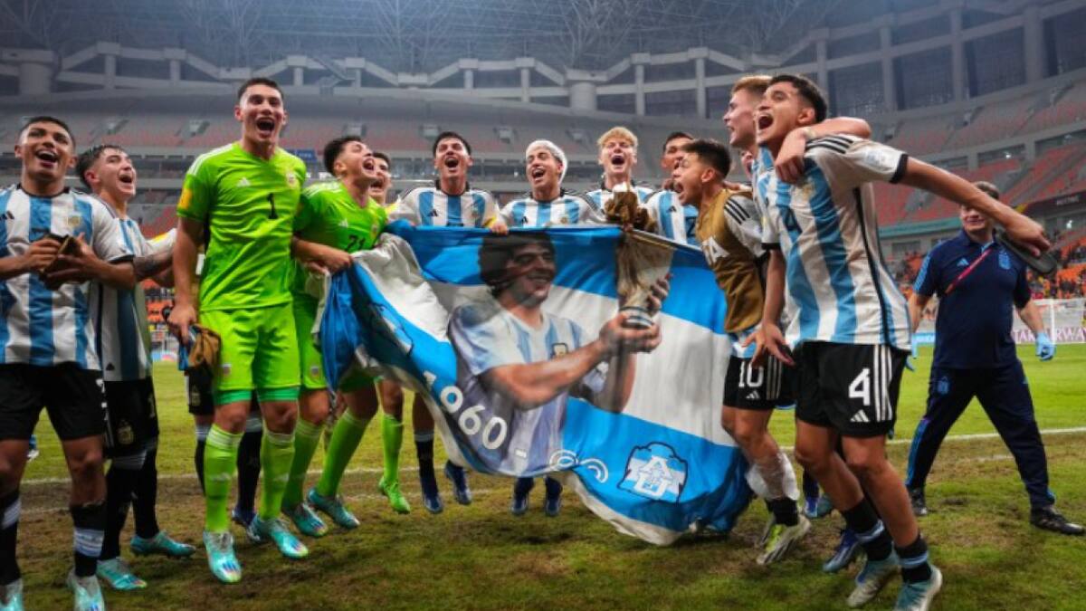 Selección Argentina Sub 17. Foto: NA