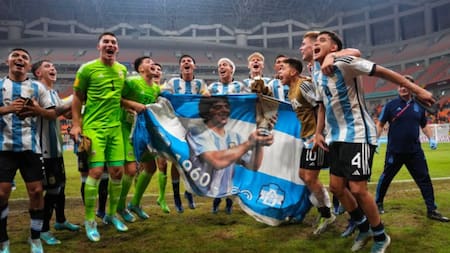 Selección Argentina Sub 17. Foto: NA