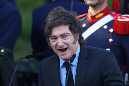 Javier Milei en el acto por el Día del Veterano y de los Caídos en la Guerra de Malvinas. Foto: REUTERS/Agustin Marcarian.