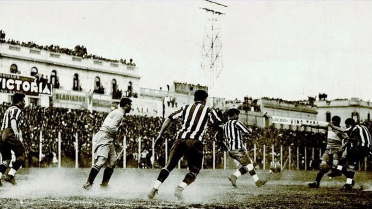 Primer partido de fútbol en la Argentina