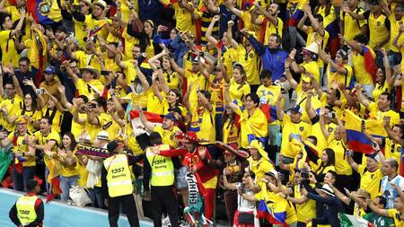 Los hinchas de Ecuador. Foto: EFE.