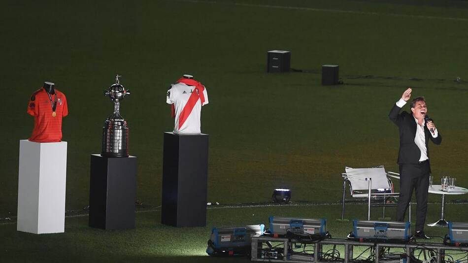 Marcelo Gallardo, técnico de River, festejos