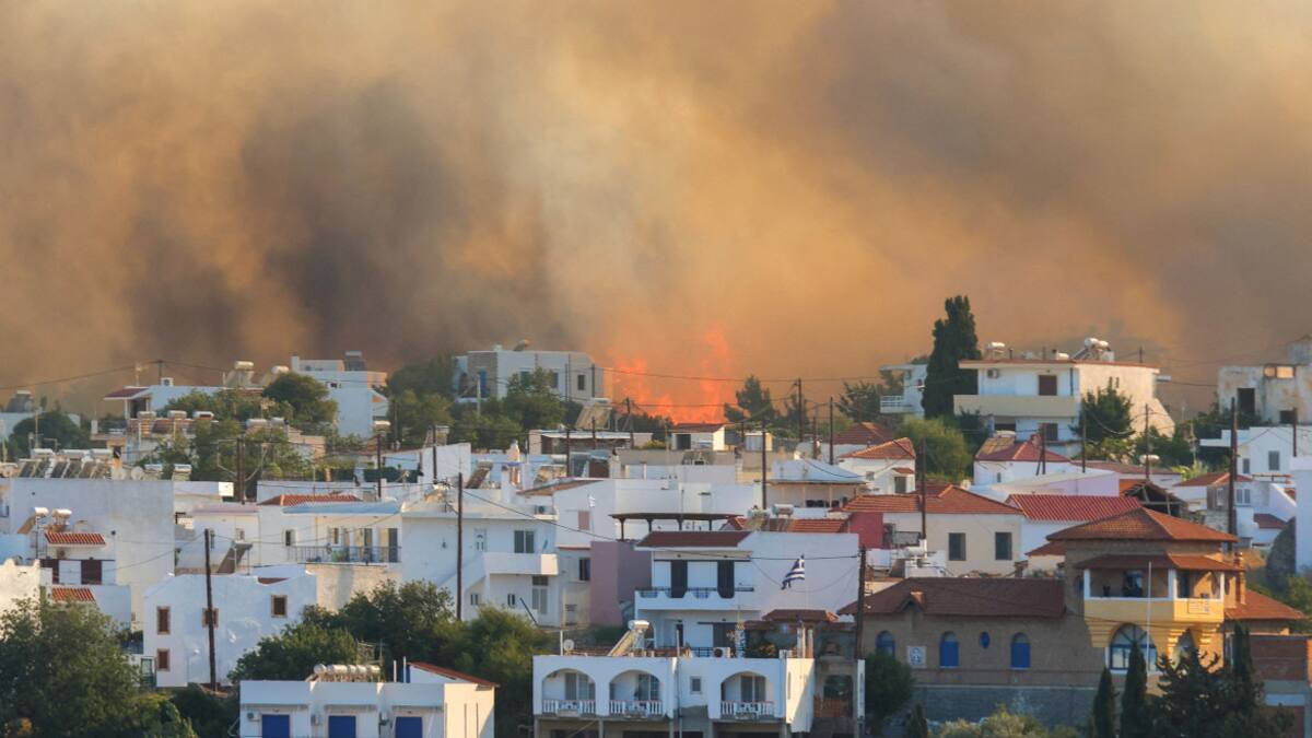 Incendios en Grecia. Foto: Reuters.