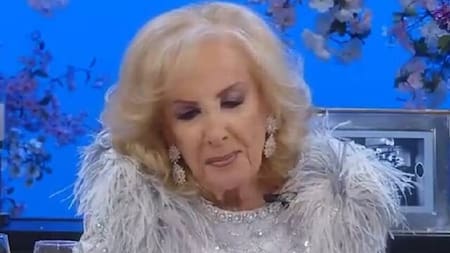 Mirtha Legrand se emocionó en su programa.