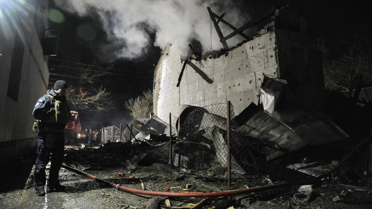 Rusia atacó a Ucrania con un número récord de drones durante Año Nuevo. Foto: EFE.