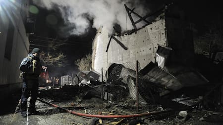 Rusia atacó a Ucrania con un número récord de drones durante Año Nuevo. Foto: EFE.