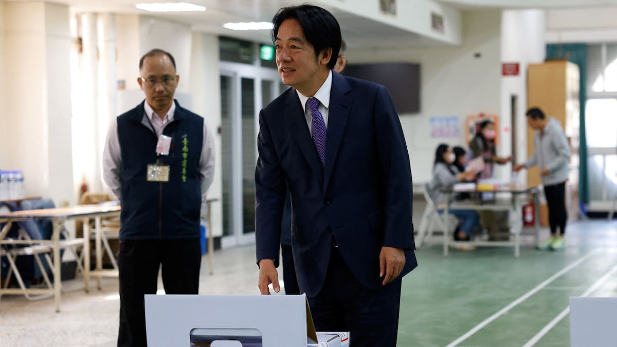 Lai Ching-te, presidente de Taiwán. Foto: REUTERS.