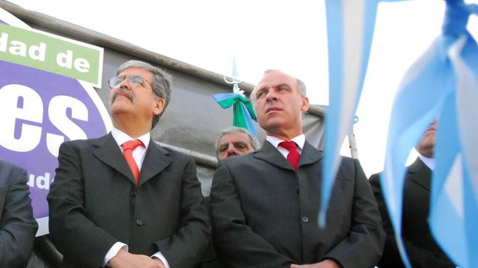 Julio De Vido y Claudio Uberti