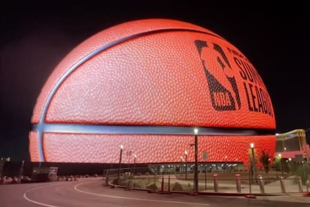 MSG Sphere: la impactante esfera en Las Vegas. Foto: NA.