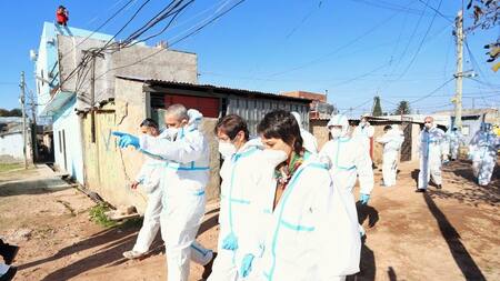 Barrios populares de Provincia, coronavirus en Argentina