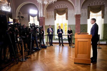 Anuncio del ganador del Nobel de la Paz 2024. Foto: EFE.