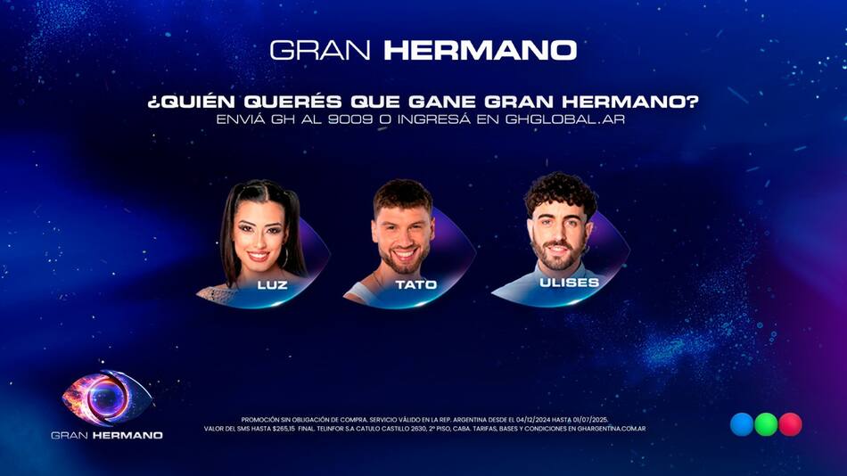 Los cuatro finalistas de Gran Hermano 2025. Foto: Captura.