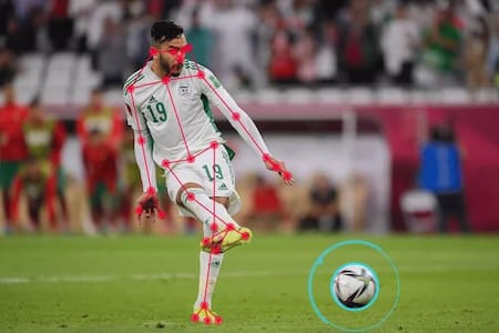 Tecnología offside semiautomatizada que se utilizará en la Copa Mundial Qatar 2022. Foto: FIFA.