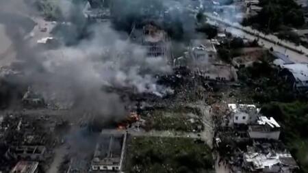 Explosión en Tailandia. Foto: captura video