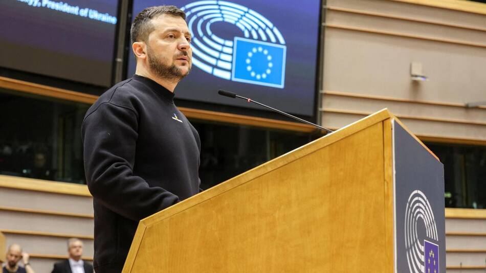 Zelenski ante el Parlamento Europeo_Reuters