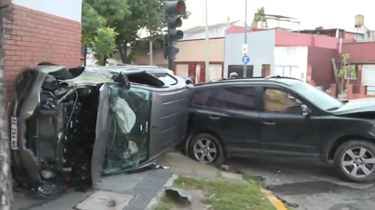 Choque en Flores que dejó varios heridos.