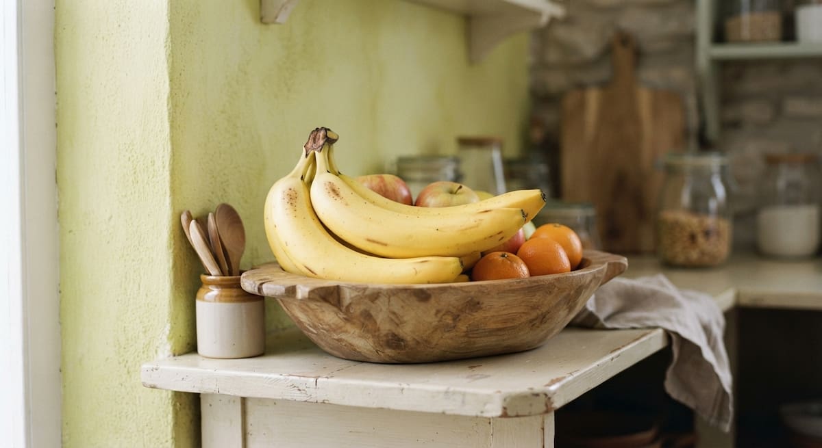 Lo mejor es conservar las bananas en un lugar fresco y seco.
