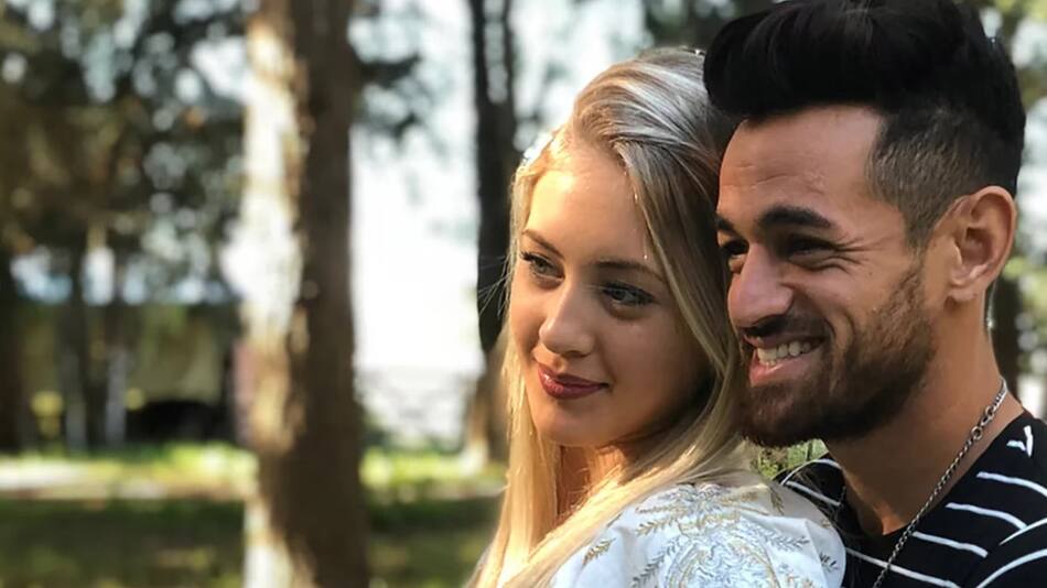 Lautaro Acosta junto a quien era su pareja. Foto: Instagram