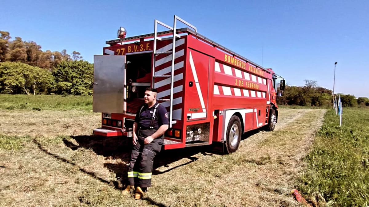 Matías Di Paolo fue atropellado y murió mientras trabajaba en un incendio.