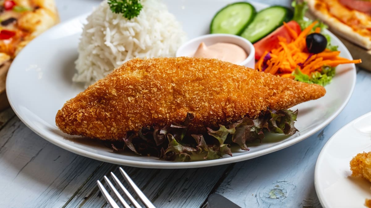 Milanesa de pescado, pescado, merluza.