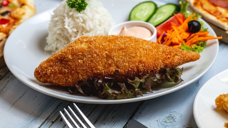 Milanesa de pescado, pescado, merluza.