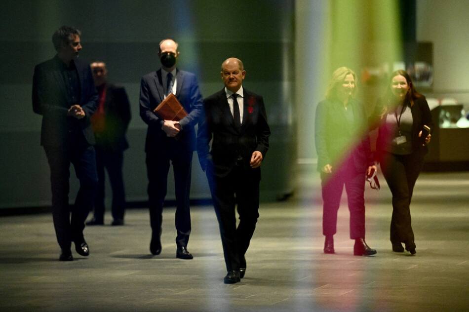 Olaf Scholz en Berlín, Alemania. Foto: Reuters.