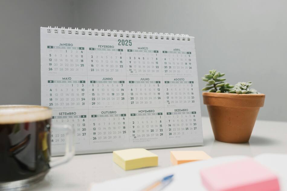 Calendario, feriado. Foto: Pexels.