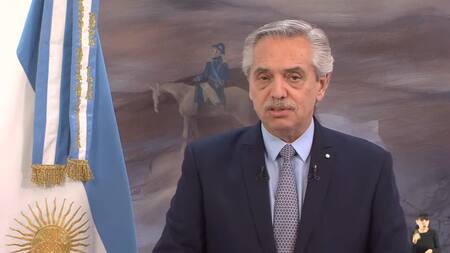 Alberto Fernández. Foto: captura de video.