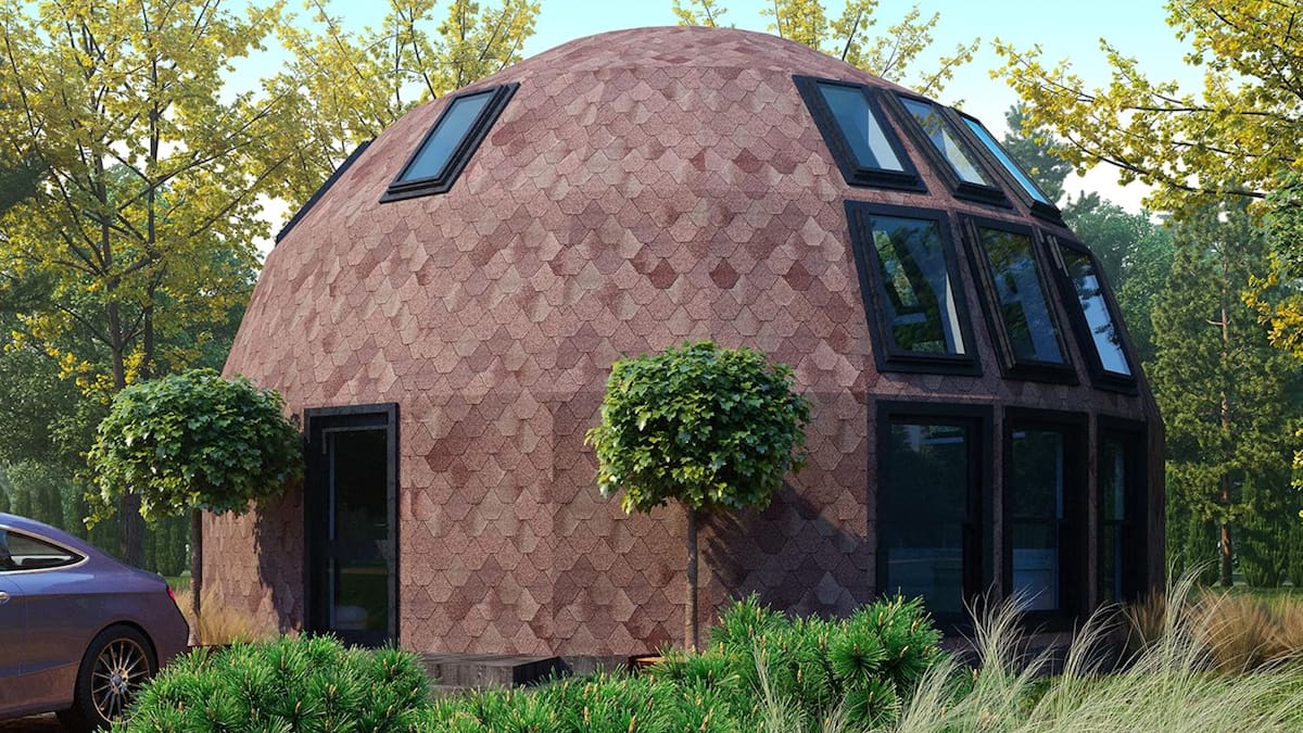 Amazon vende una “casa lunar” de 10 metros por 14.995 dólares: así es el domo de madera que se arma en 3 o 4 días