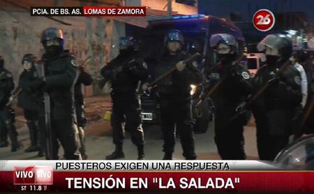 Puesteros tensión en La Salada