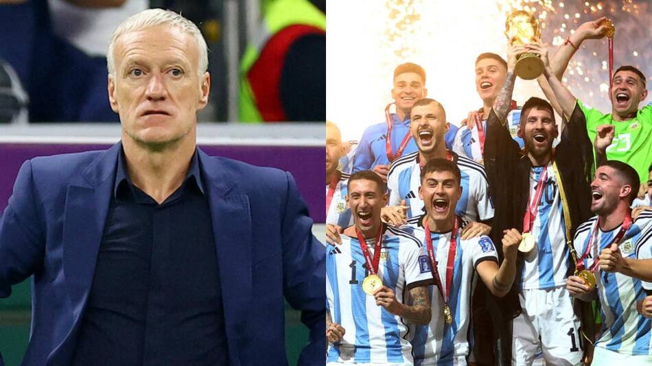 Didier Deschamps, contra la Selección Argentina. Fotos: NA.