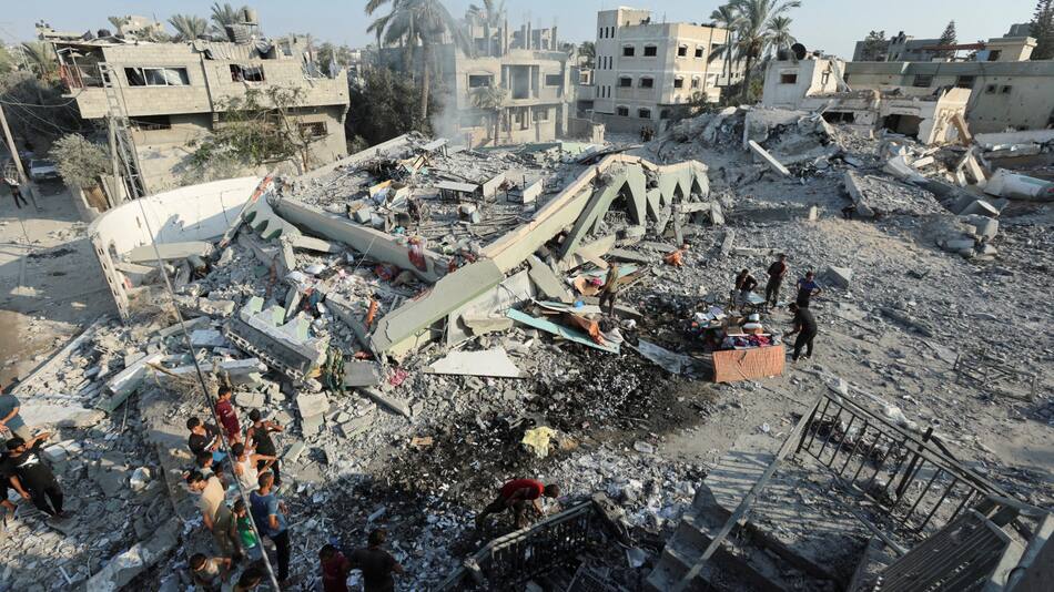 Ataque de Israel en la Franja de Gaza. Foto: Reuters.