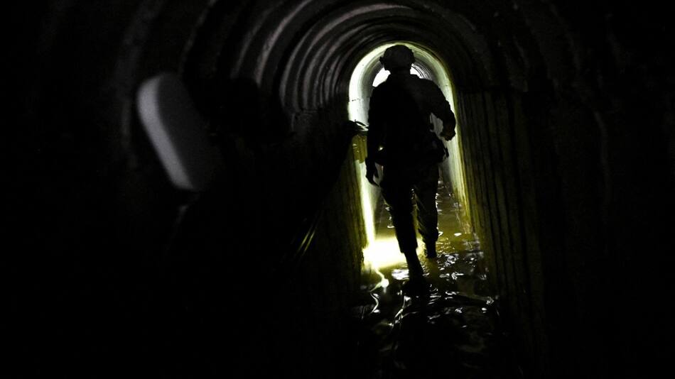 Ejército de Israel en túneles de Gaza. Foto: Reuters.