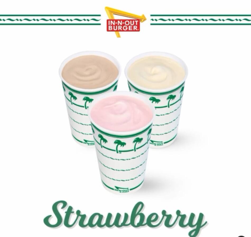 Los batidos, uno de los productos afectados por los cambios de ingredientes. Foto: Instagram In-N-Out.