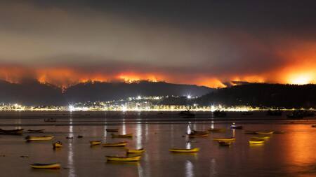Incendios en Chile. Foto: EFE.