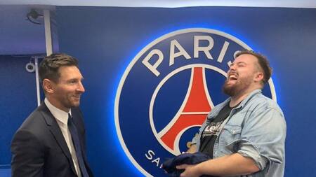 Messi e Ibai, presentación en el PSG