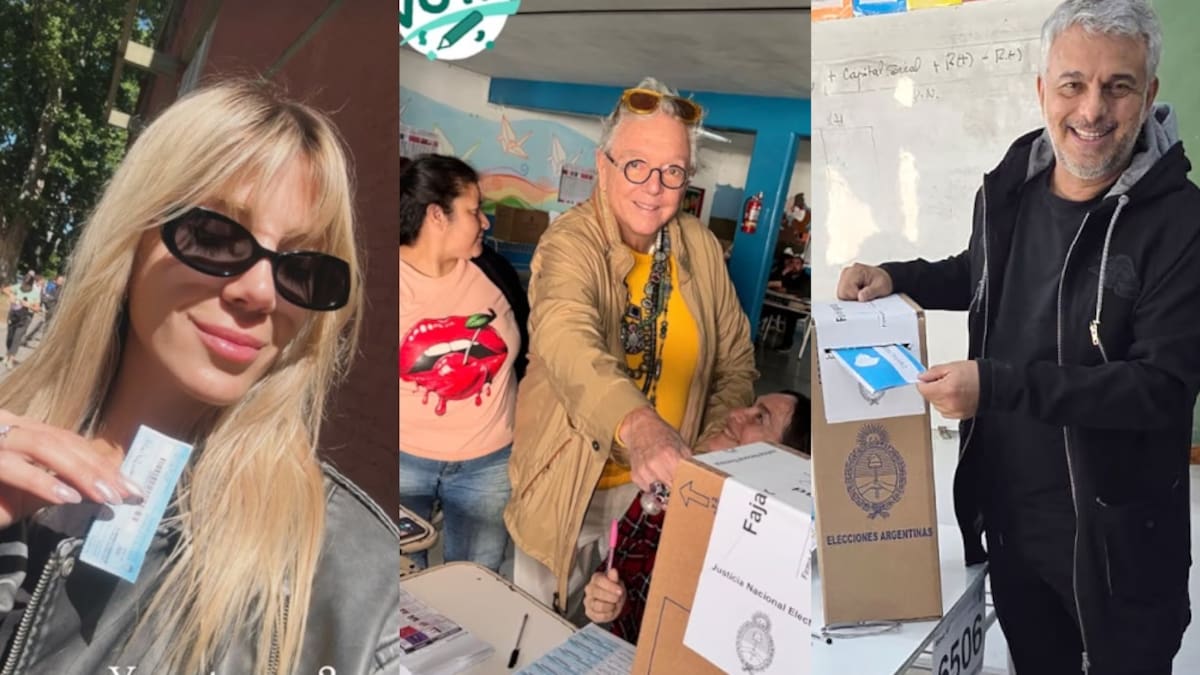 Los famosos también votaron: selfies, compañías especiales y gran expectativa