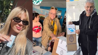 Los famosos también votaron: selfies, compañías especiales y gran expectativa