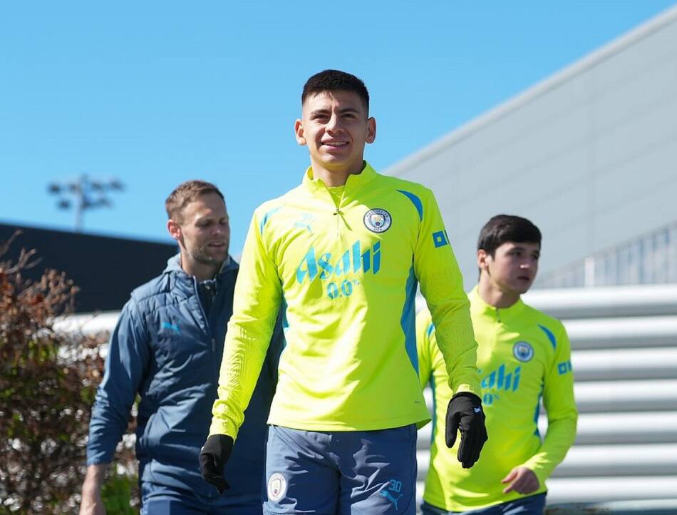 El Manchester City planea ceder a Claudio Echeverri a Girona. Foto: Instagram @claudioecheverri_