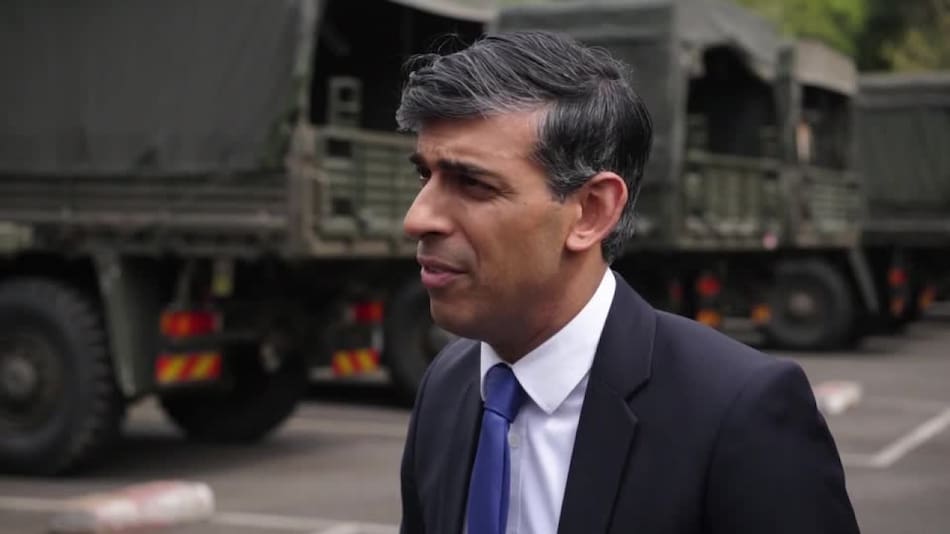 Derrota para Rishi Sunak en las elecciones. Foto: Reuters.