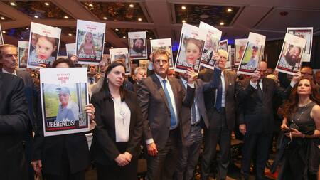 Massa en acto de la DAIA. Foto: NA.