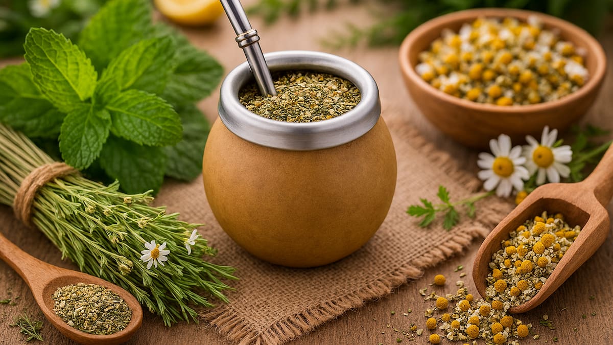 Las tres hierbas naturales que podés agregarle al mate para mejorar la digestión.