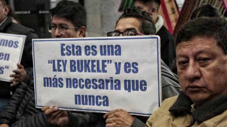"Ley Bukele" en Bolivia. Foto: EFE