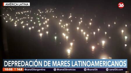 Pesca ilegal, flota china en Latinoamérica, Canal 26