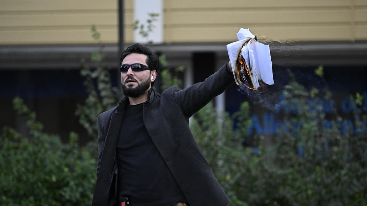 Salwan Momika, activista iraquí que impulsó quemas del Corán en Suecia. Foto: EFE.