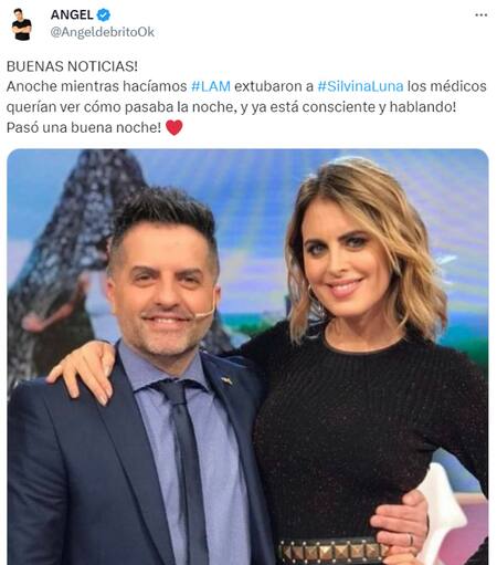 Nuevas noticias de la salud de Silvina. Foto: Twitter.